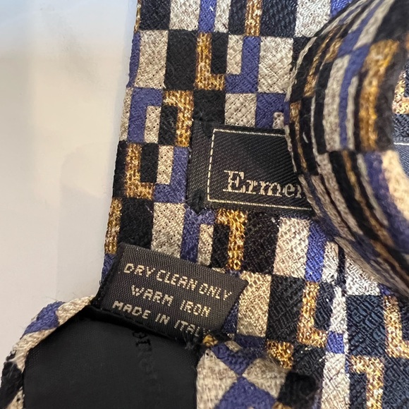 Vintage Ermenegildo Zagna Silk Tie - Picture 4 of 6